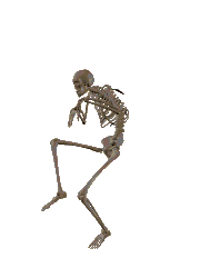 sneaking skeleton