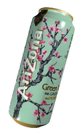 a spinning arizona tea